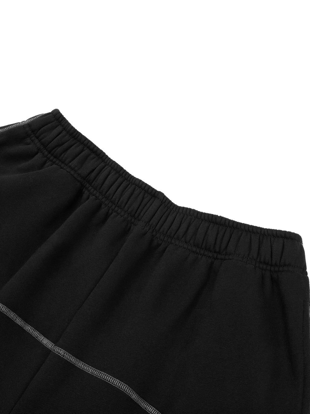"SOBER INTENT" CONTRAST STITCH SWEATPANTS