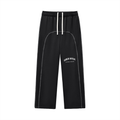 "SOBER INTENT" CONTRAST STITCH SWEATPANTS