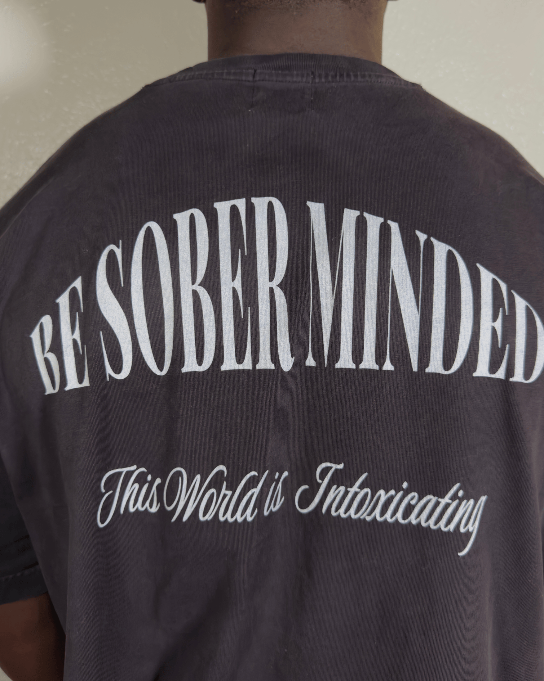 "BE SOBER MINDED" VINTAGE WASHED BOXY TEE