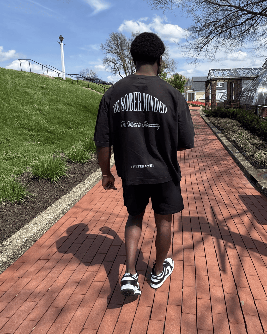 "BE SOBER MINDED" VINTAGE WASHED BOXY TEE