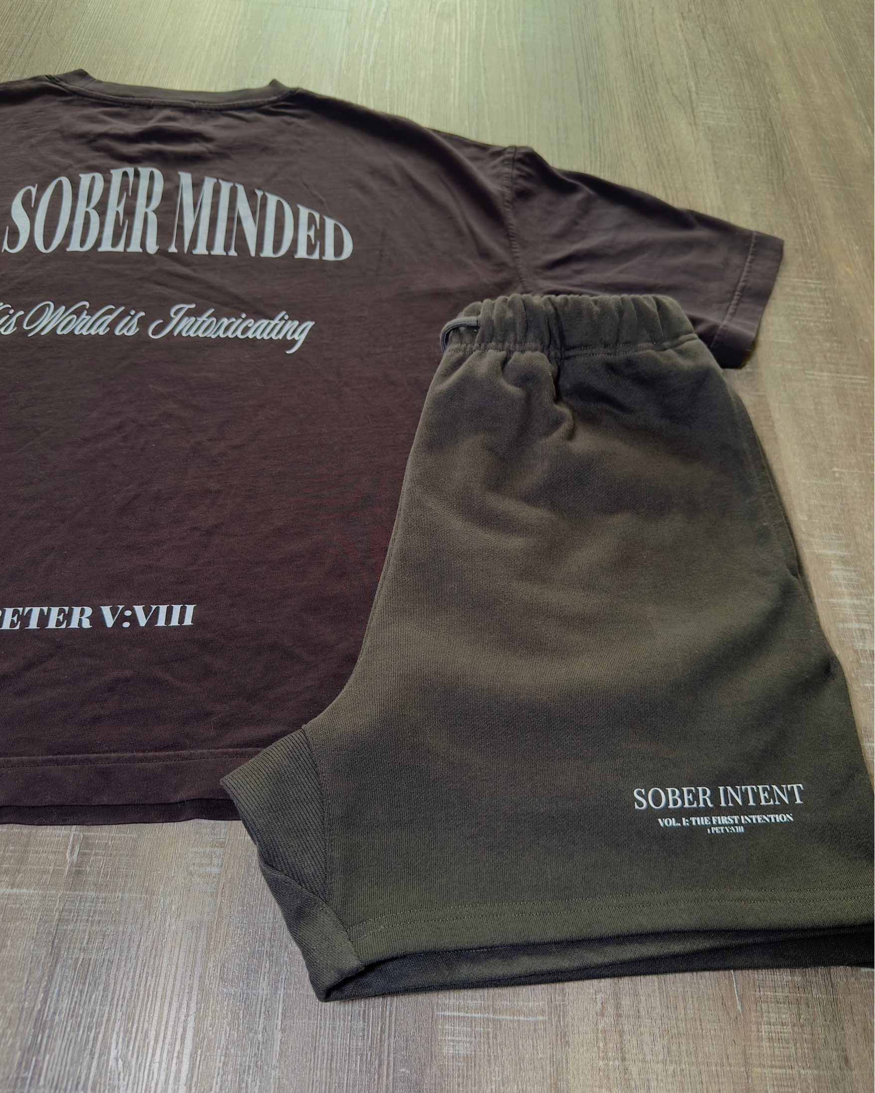 "BE SOBER MINDED" HEAVYWEIGHT FLEECE SHORTS