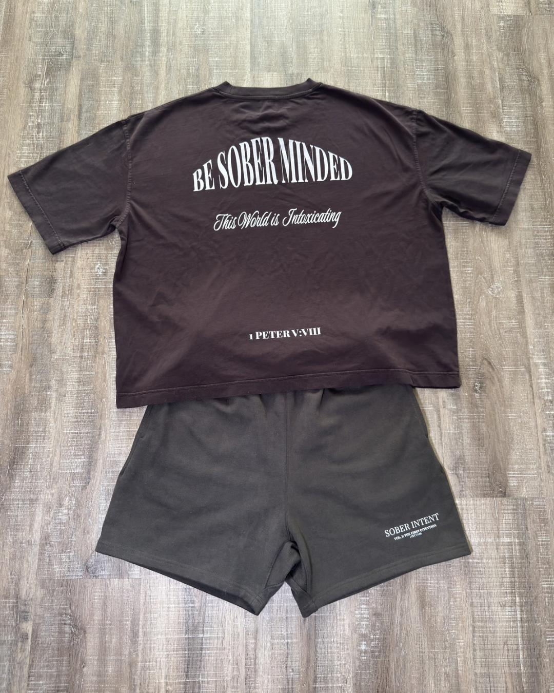 "BE SOBER MINDED" HEAVYWEIGHT FLEECE SHORTS